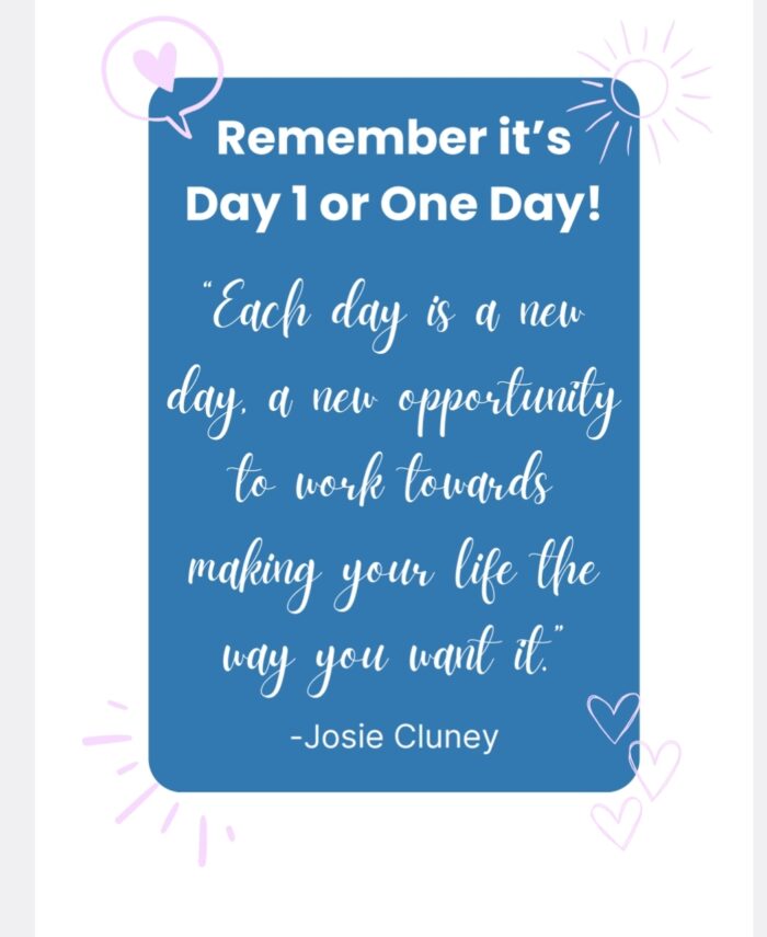 Quote day 1 or one day!